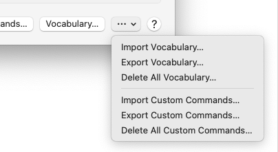 Import Vocabulary
